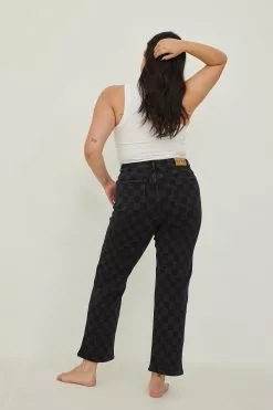 NA-KD Wide Leg High Waisted Denim