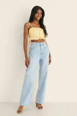 Handpicked X NA-KD Wide Leg Denim