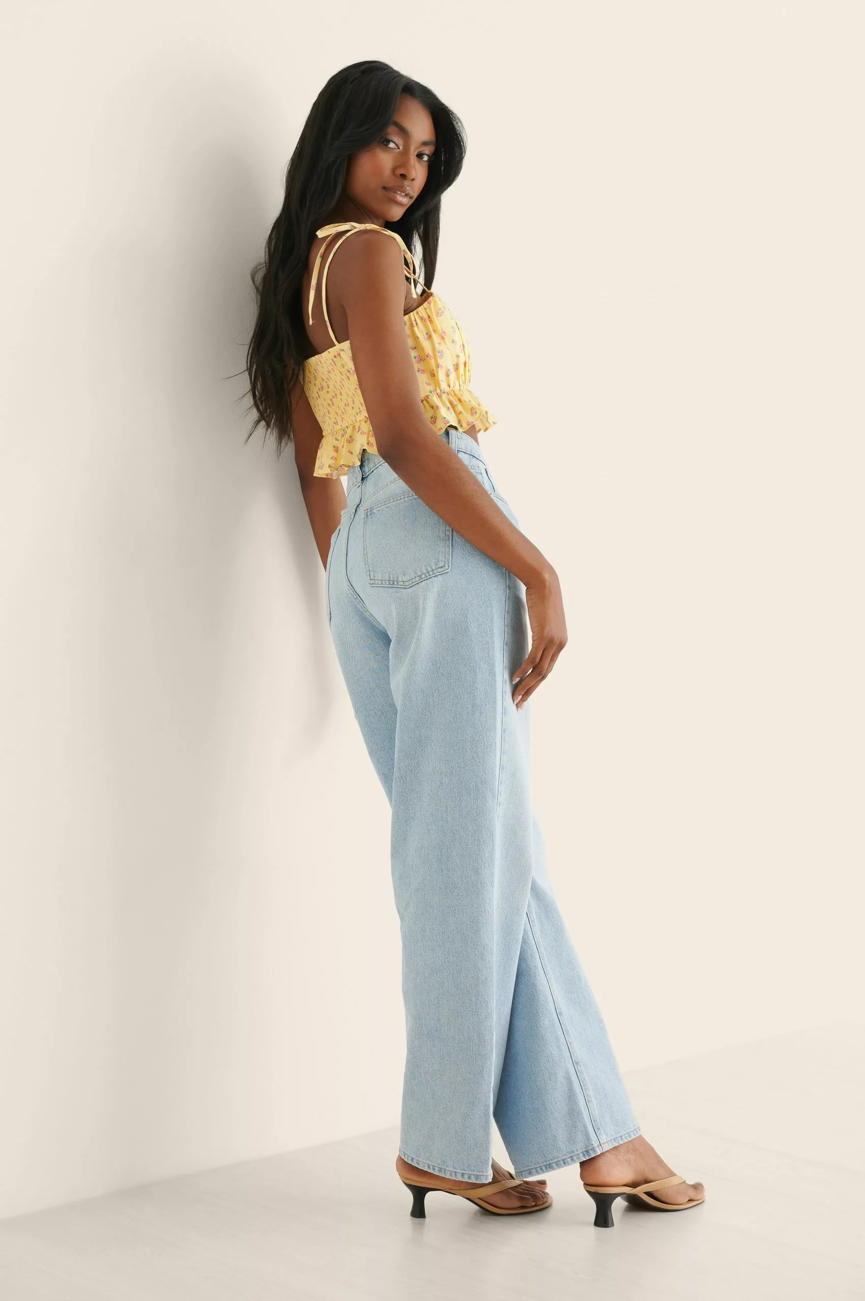 Handpicked X NA-KD Wide Leg Denim - Image 4