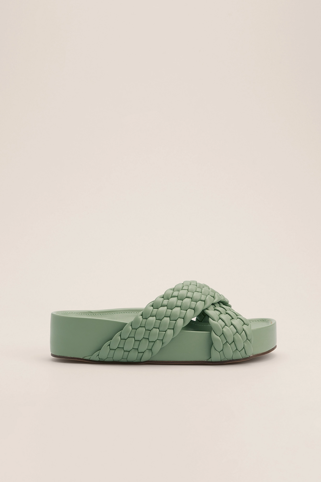 NA-KD Shoes Wide Woven Slippers