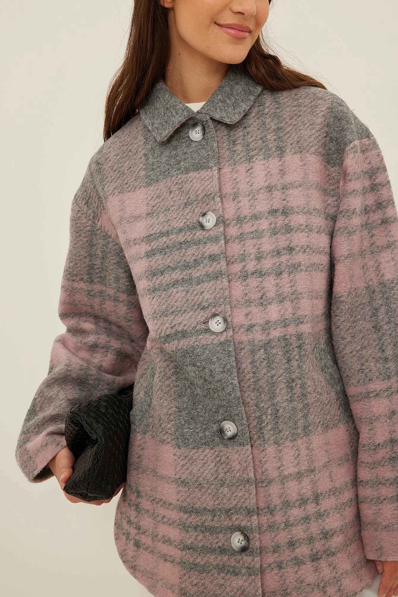 Handpicked X NA-KD Wool Blend Checked Jacket - Image 4