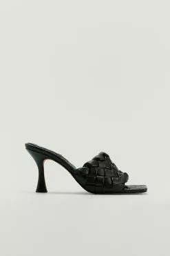 Handpicked X NA-KD Woven Mules