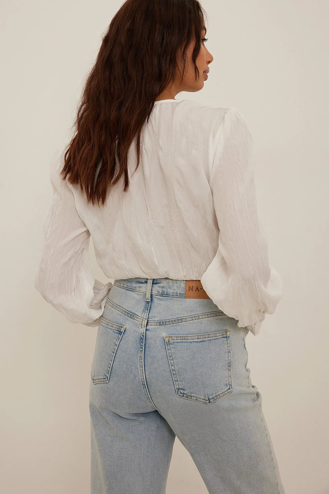 NA-KD Wrap Front Structured Blouse - Image 14