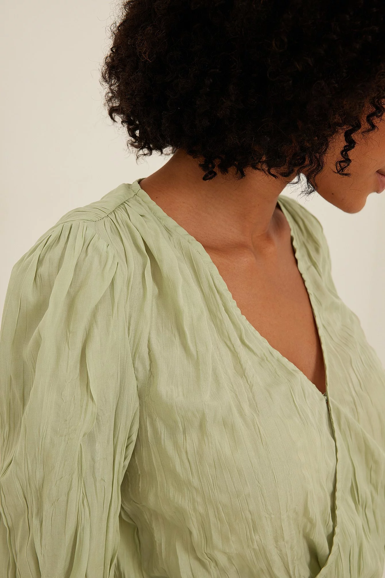 NA-KD Wrap Front Structured Blouse - Image 9