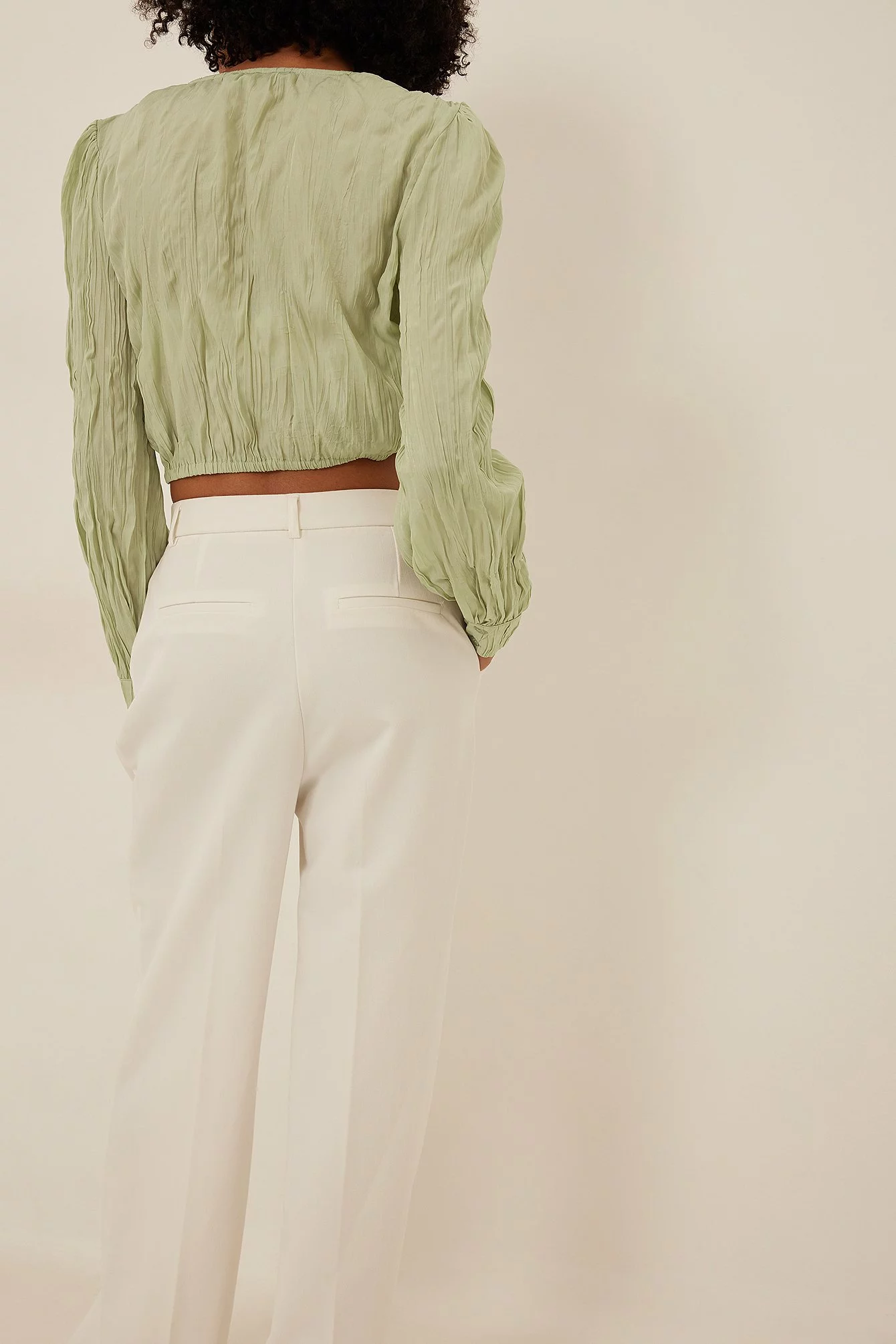 NA-KD Wrap Front Structured Blouse - Image 11