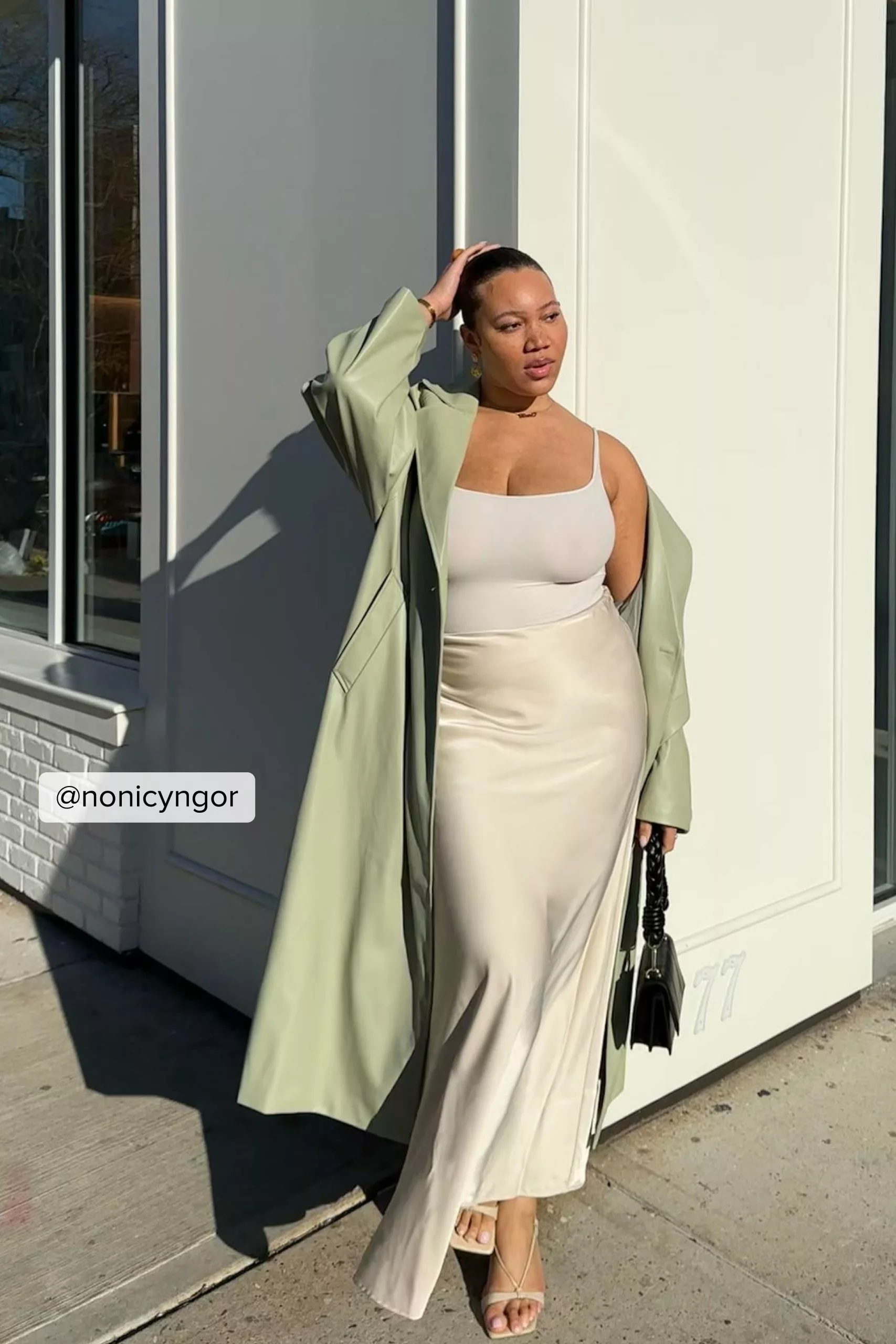 NA-KD Trend Oversized PU Trench Coat - Image 12