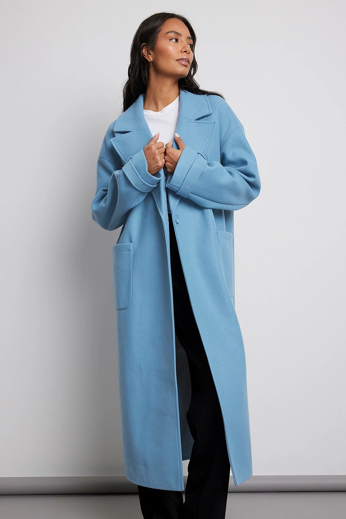 NA-KD One Button Closure Coat