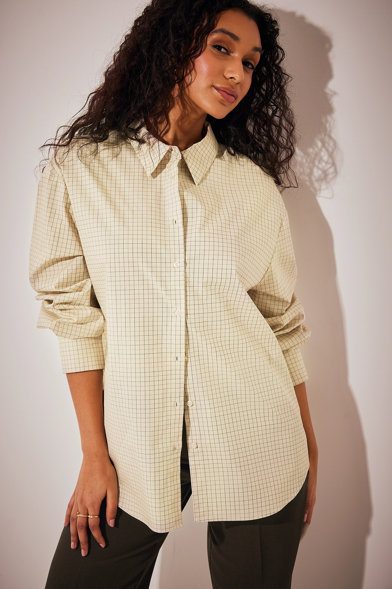 Bruna Bear X NA-KD Oversized Boyfriend Shirt - Image 7