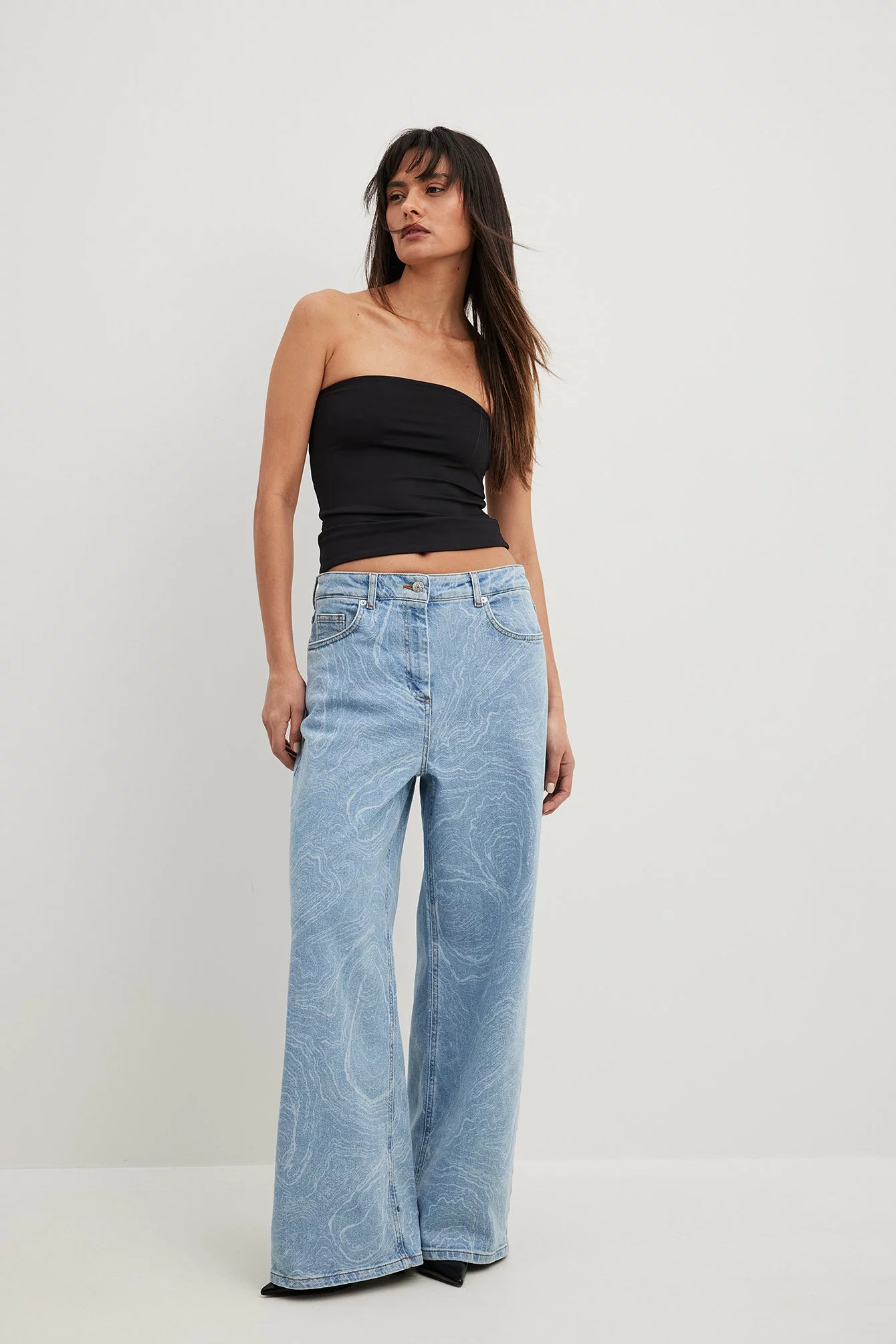 NA-KD ART Oversized Denim - Image 3