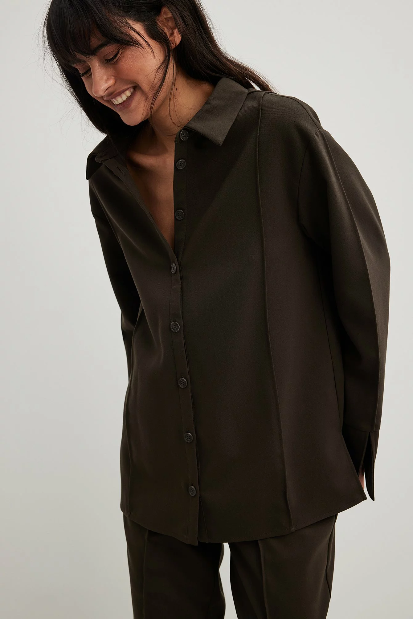 Sanna Jörnvik X NA-KD Oversized Detail Shirt - Image 2