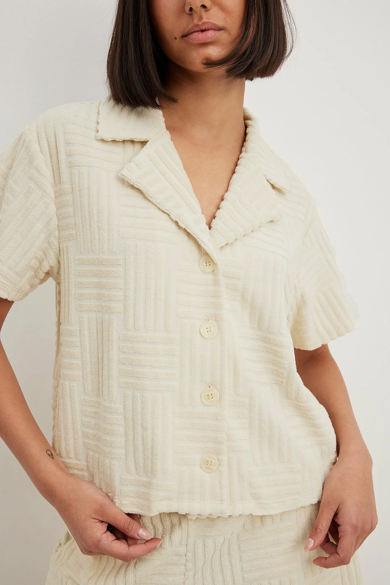 NA-KD Oversized Terry Shirt - Image 4