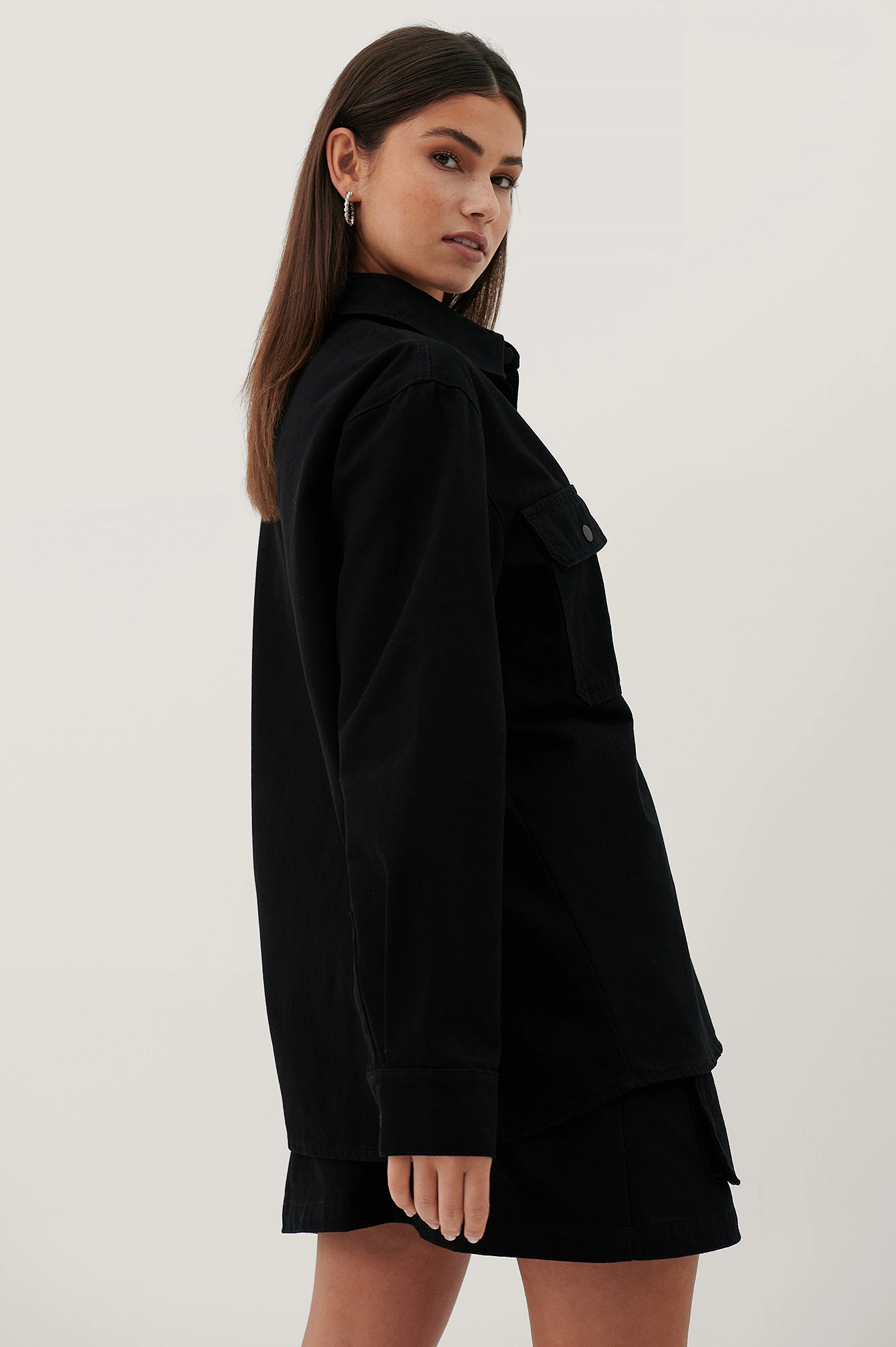 Paola Locatelli X NA-KD Denim Pocket Shirt - Image 2