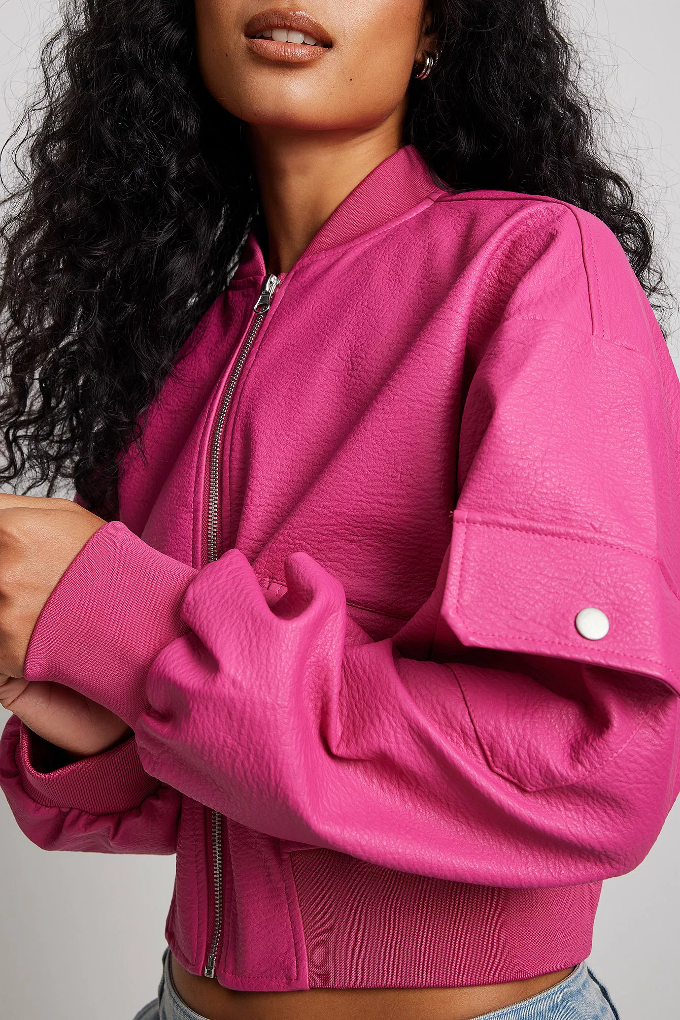 Picked By Hanna Schönberg Bomber PU Jacket - Image 2