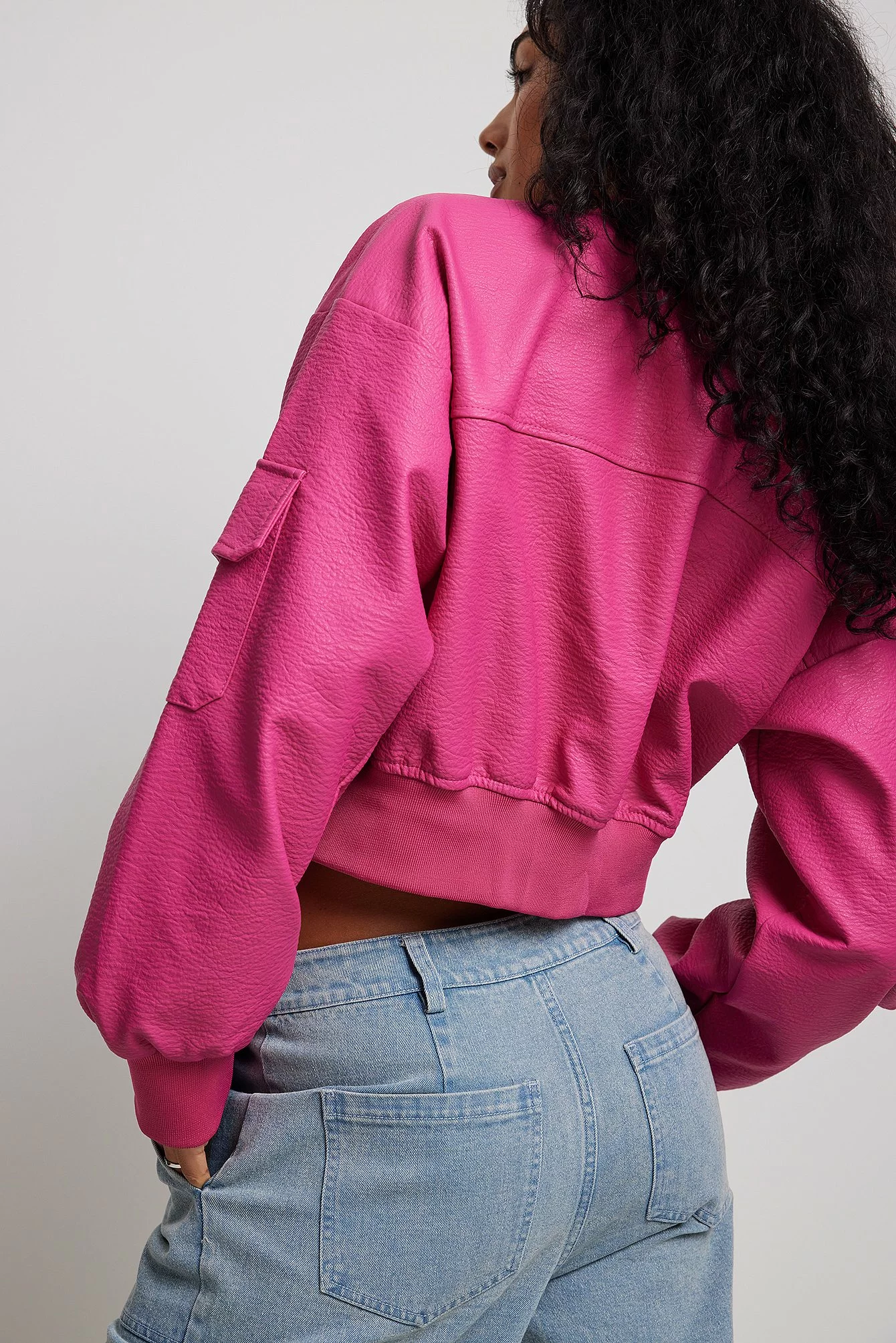 Picked By Hanna Schönberg Bomber PU Jacket - Image 3