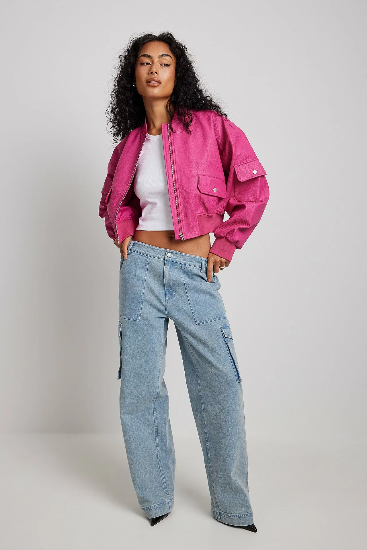 Picked By Hanna Schönberg Bomber PU Jacket - Image 4