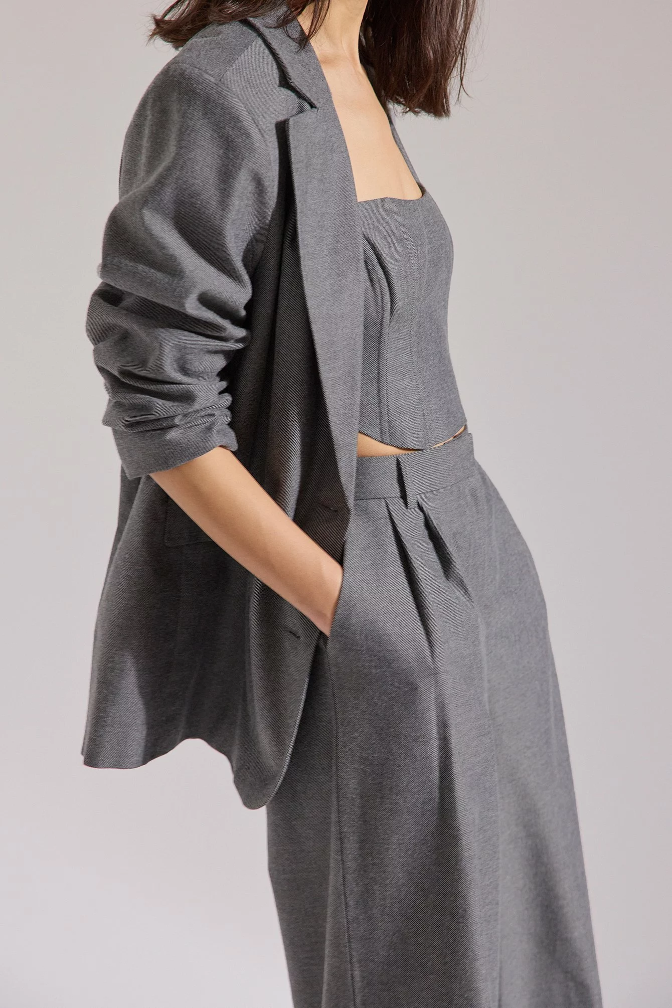 Stephsa X NA-KD Pleat Detail Suit Trousers - Image 9