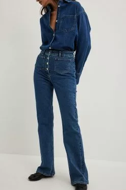 Sanna Jörnvik X NA-KD Pocket Detail Denim