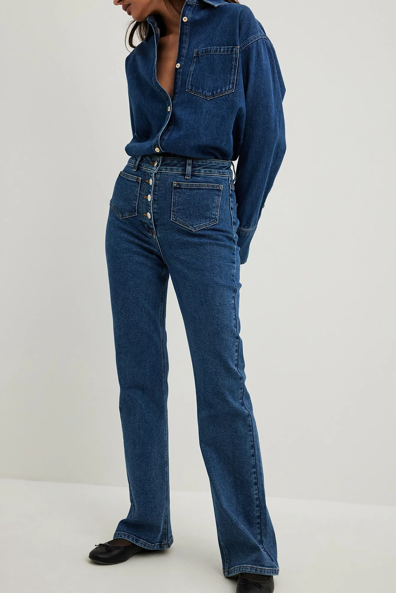 Sanna Jörnvik X NA-KD Pocket Detail Denim