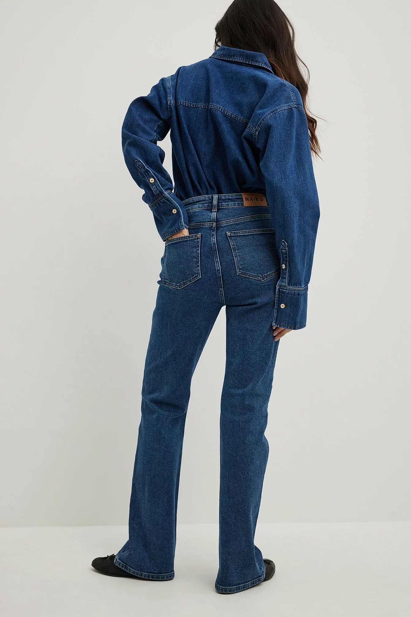 Sanna Jörnvik X NA-KD Pocket Detail Denim - Image 2