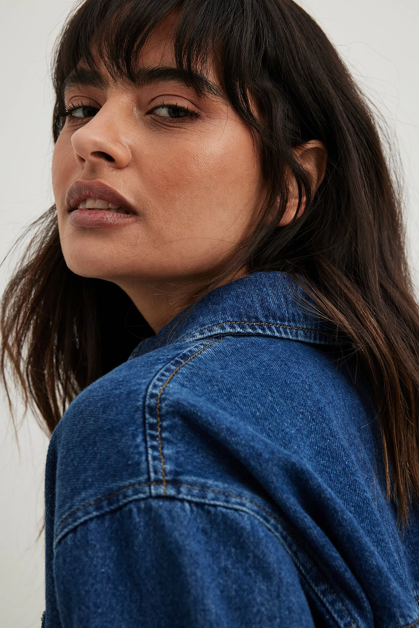 Sanna Jörnvik X NA-KD Pocket Detail Denim Shirt - Image 5