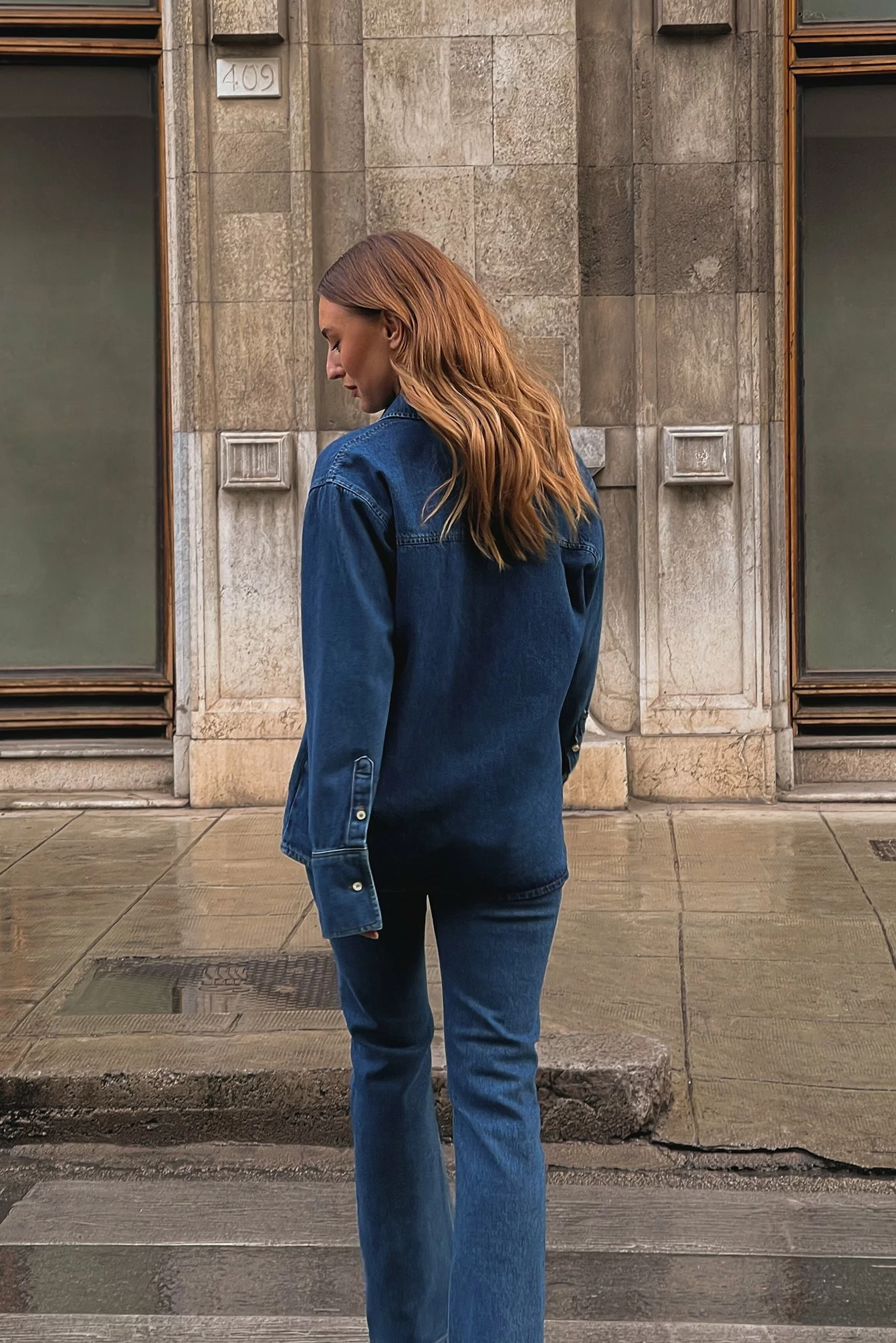 Sanna Jörnvik X NA-KD Pocket Detail Denim Shirt