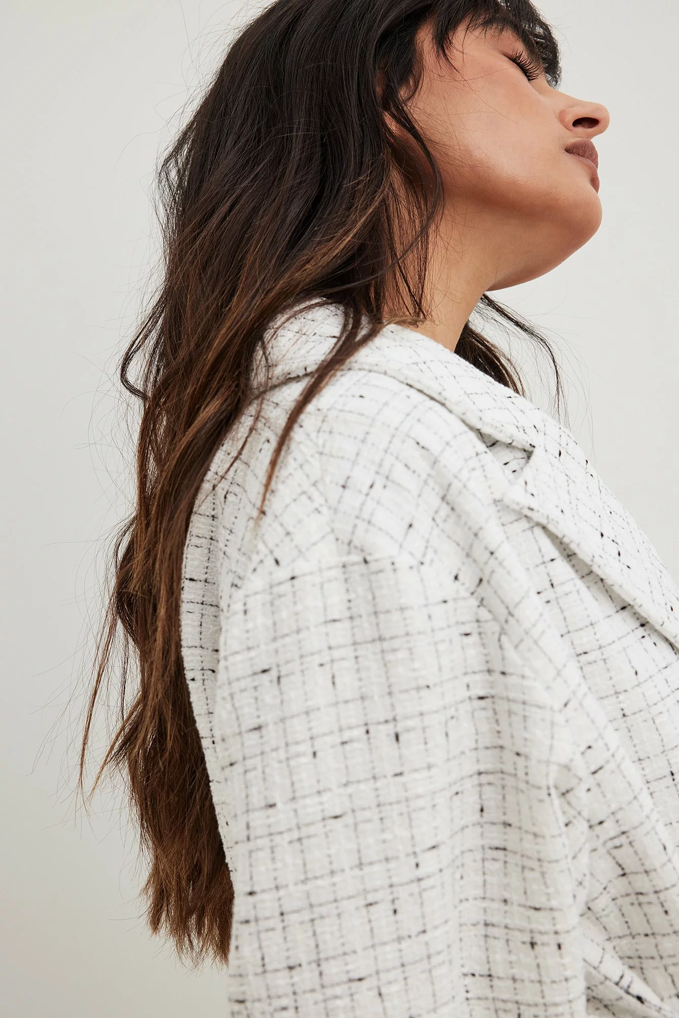 Sanna Jörnvik X NA-KD Pocket Detail Tweed Short Jacket - Image 5