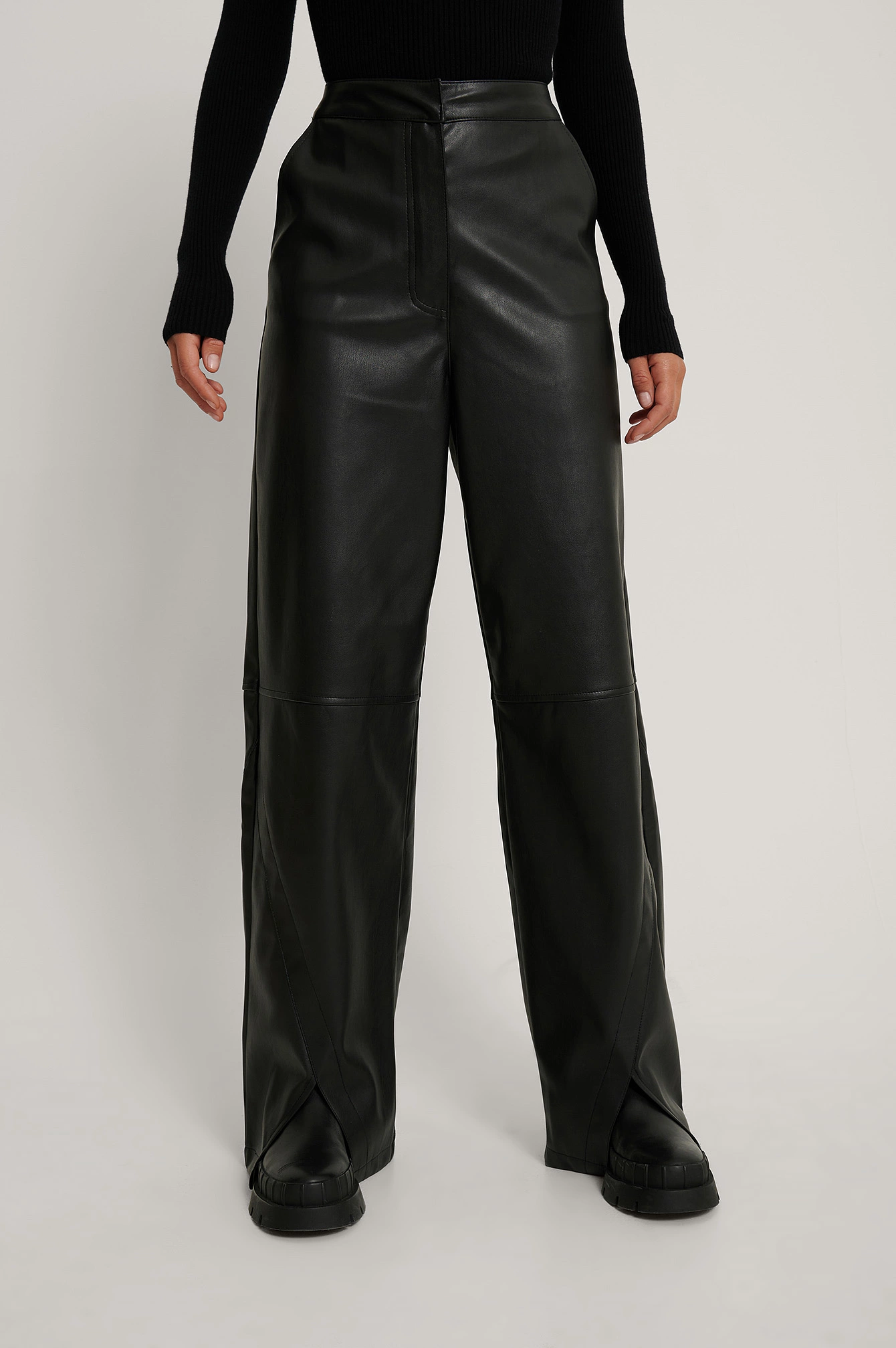 Handpicked X NA-KD Pu Pants - Image 3