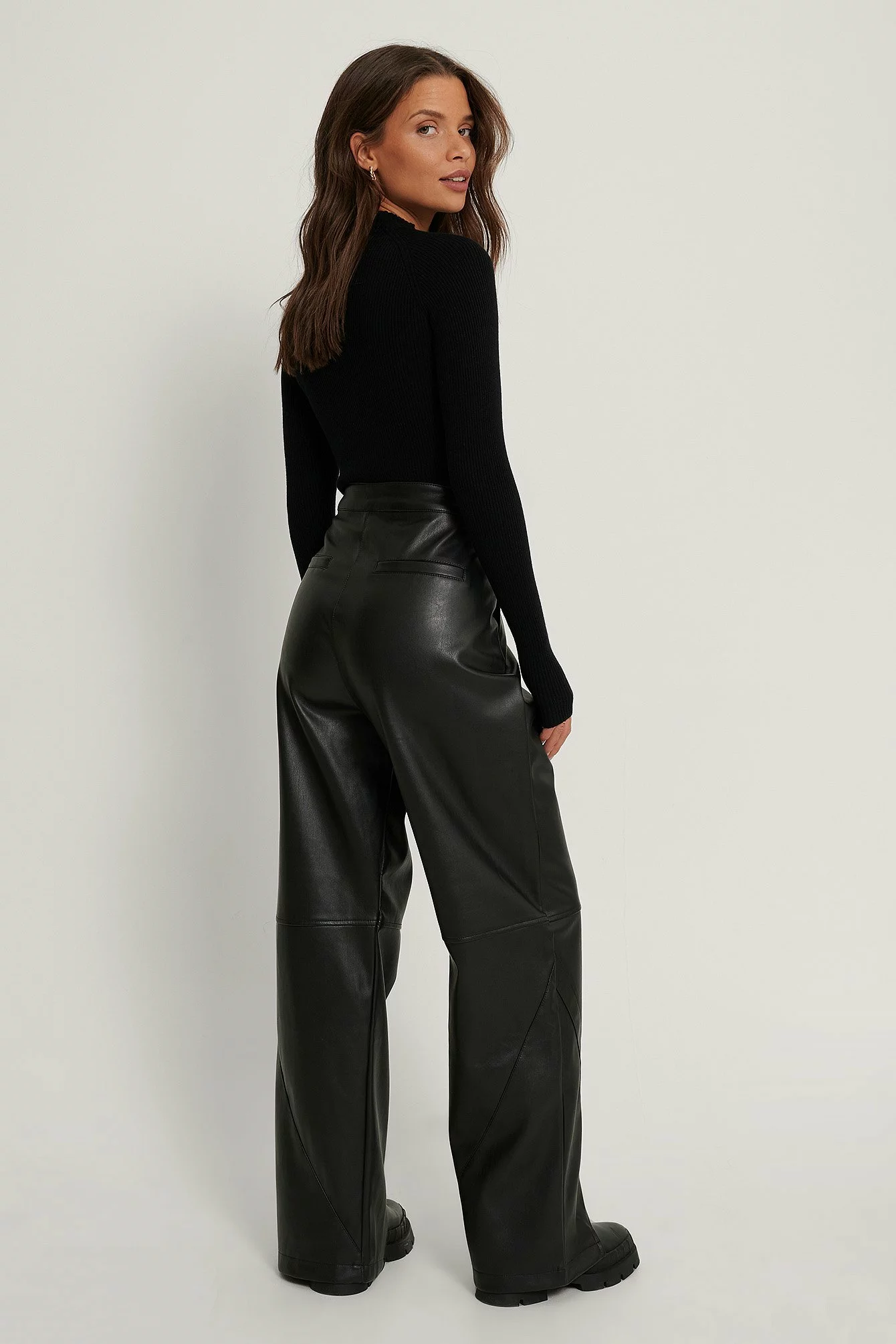 Handpicked X NA-KD Pu Pants - Image 4