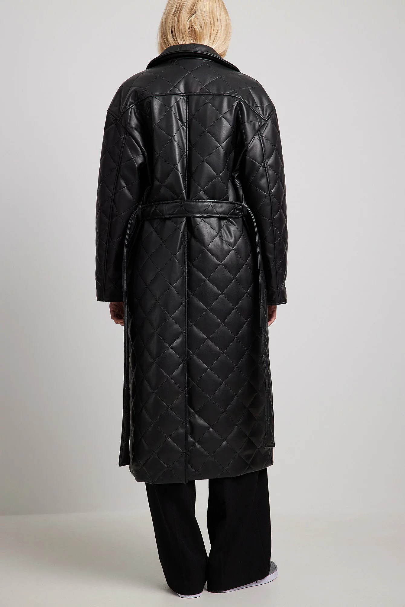 NA-KD Quilted Pu Coat - Image 3