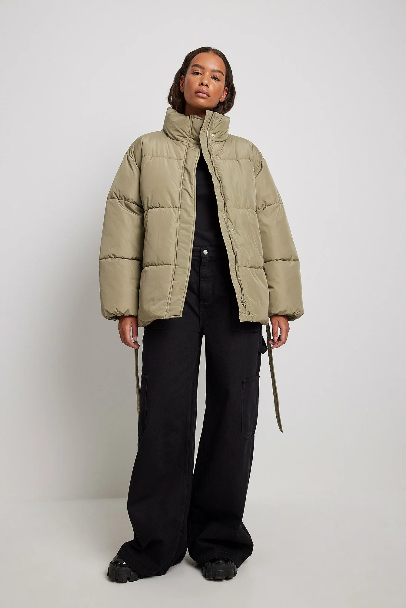 NA-KD Belted Short Padded Jacket - Image 8