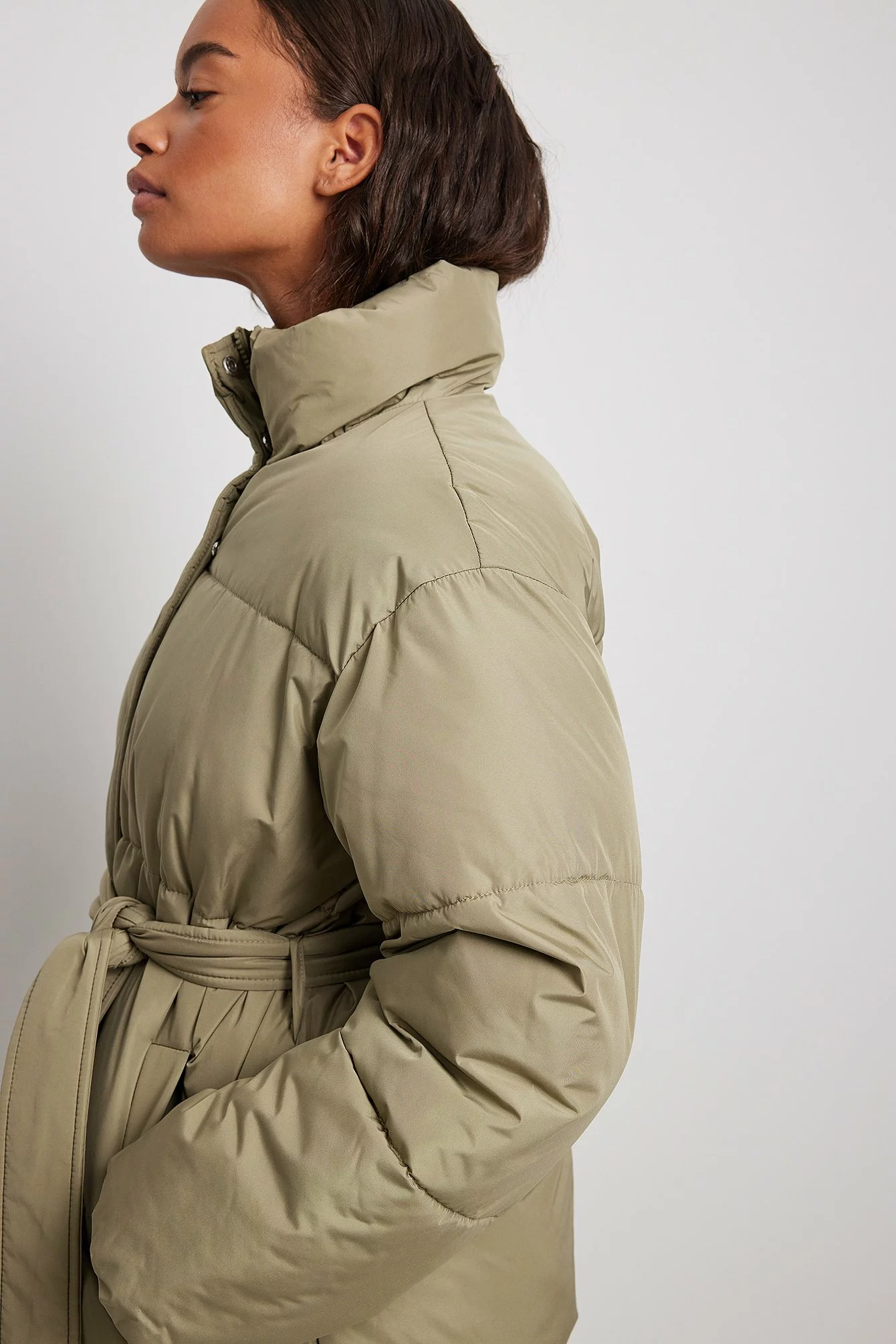 NA-KD Belted Short Padded Jacket - Image 5