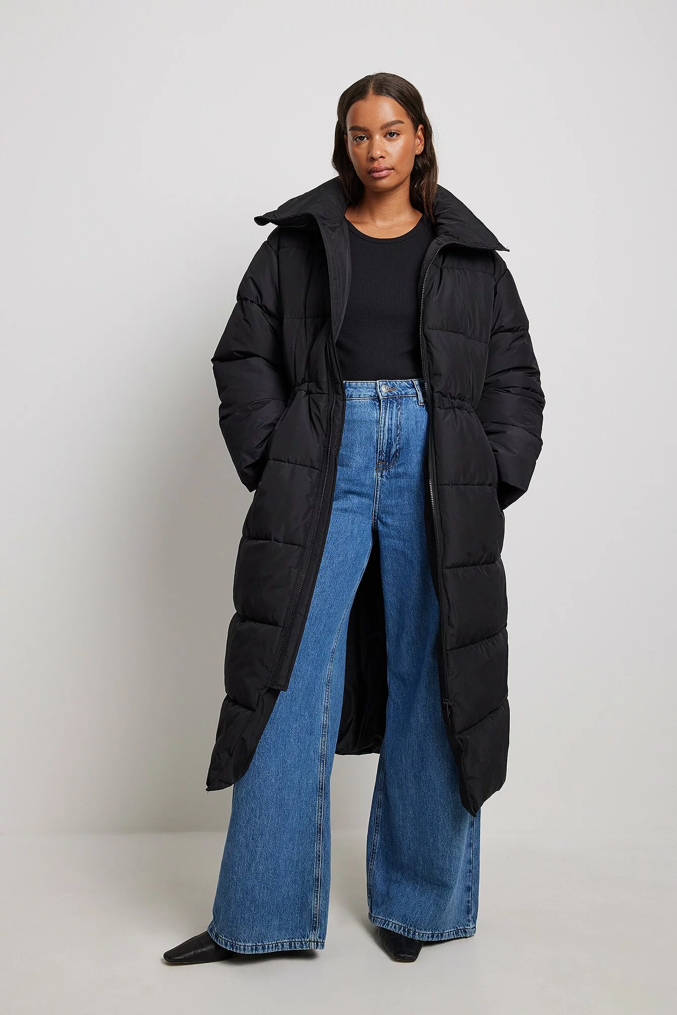 NA-KD Trend Oversized Long Puffer Jacket - Image 3