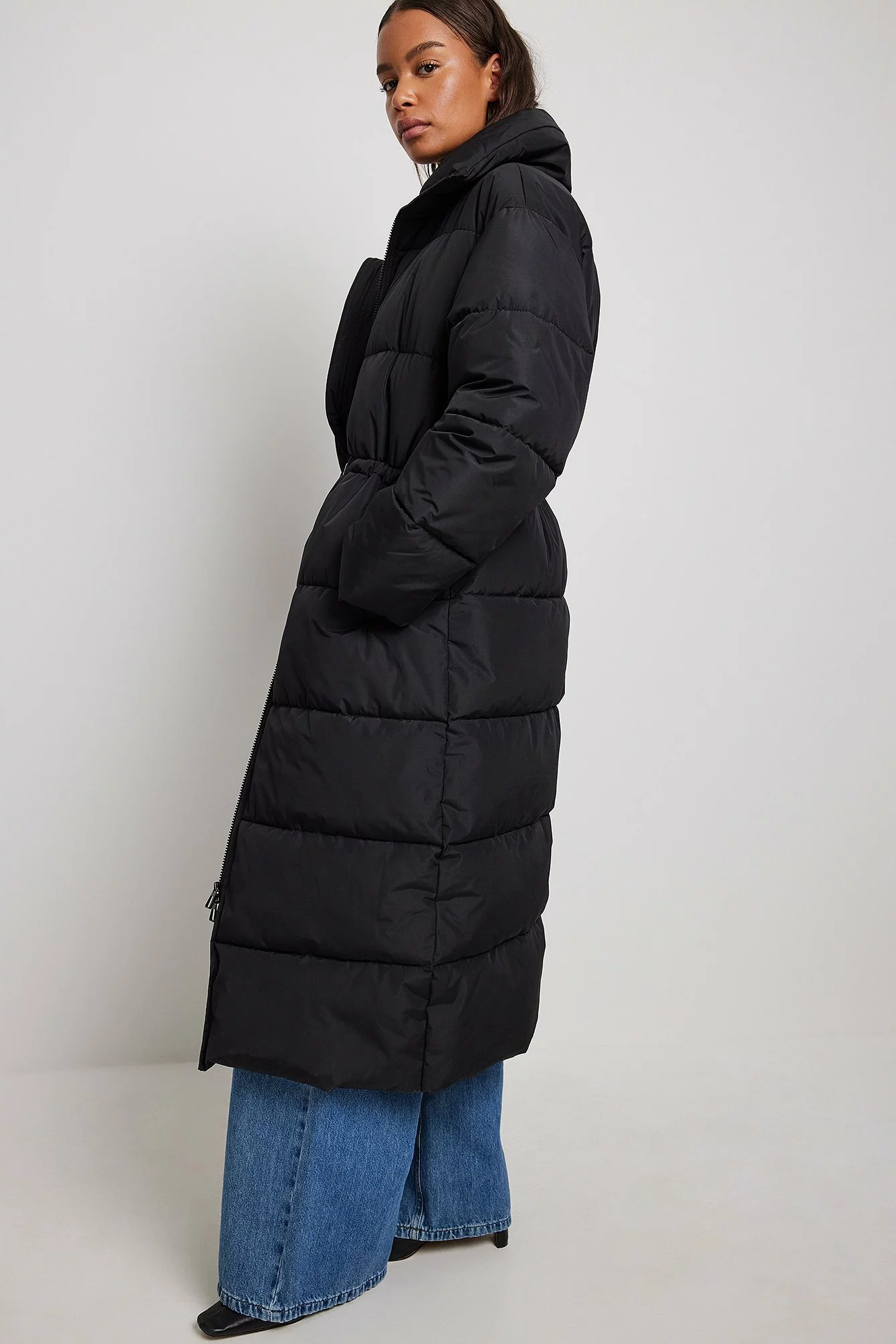 NA-KD Trend Oversized Long Puffer Jacket