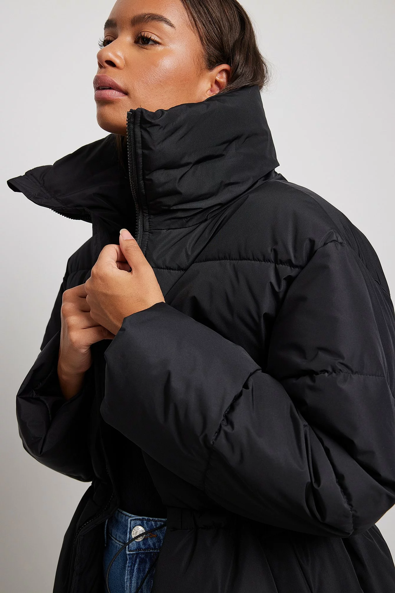 NA-KD Trend Oversized Long Puffer Jacket - Image 4