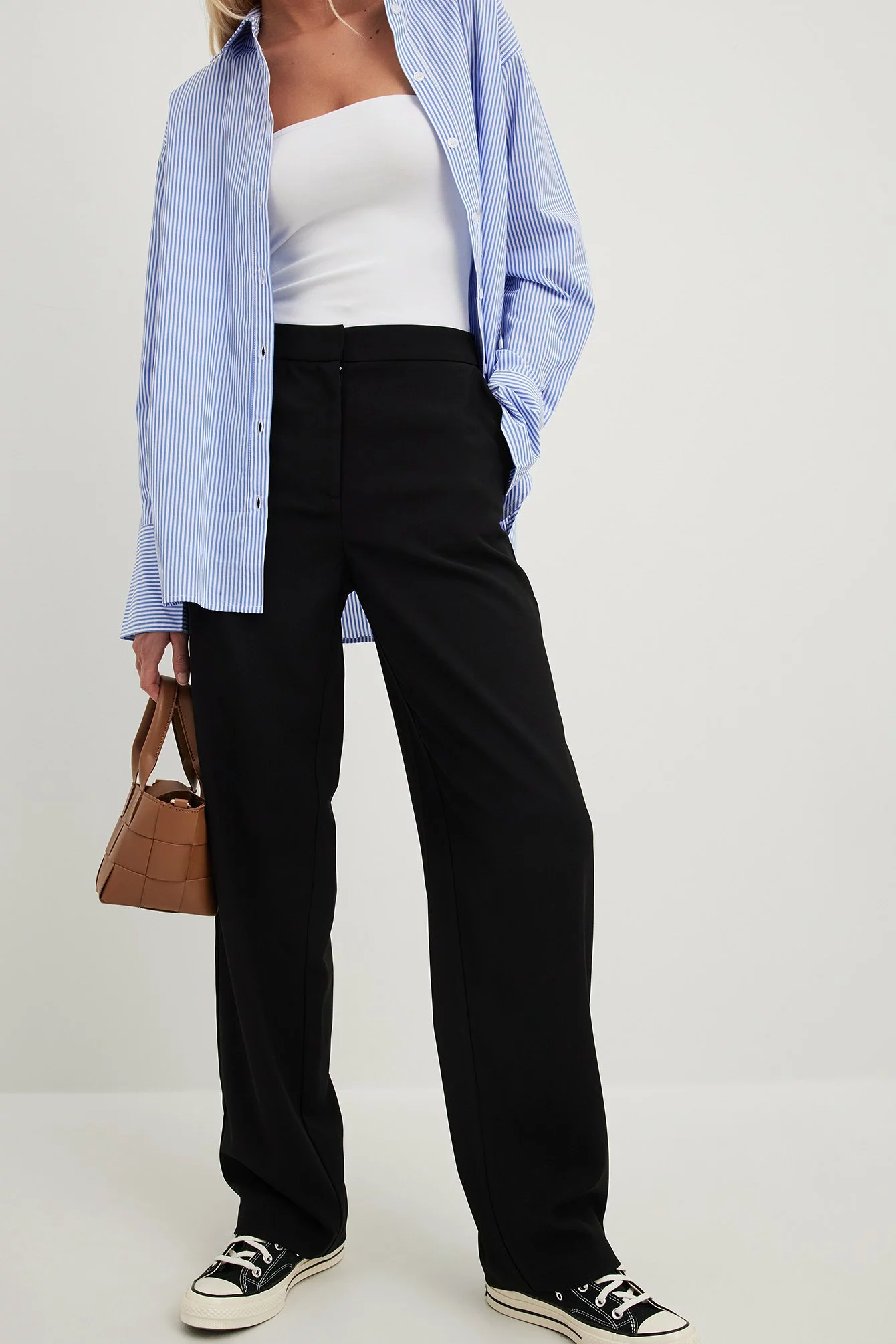 NA-KD Trend Regular Wide Leg Suit Pants - Image 8
