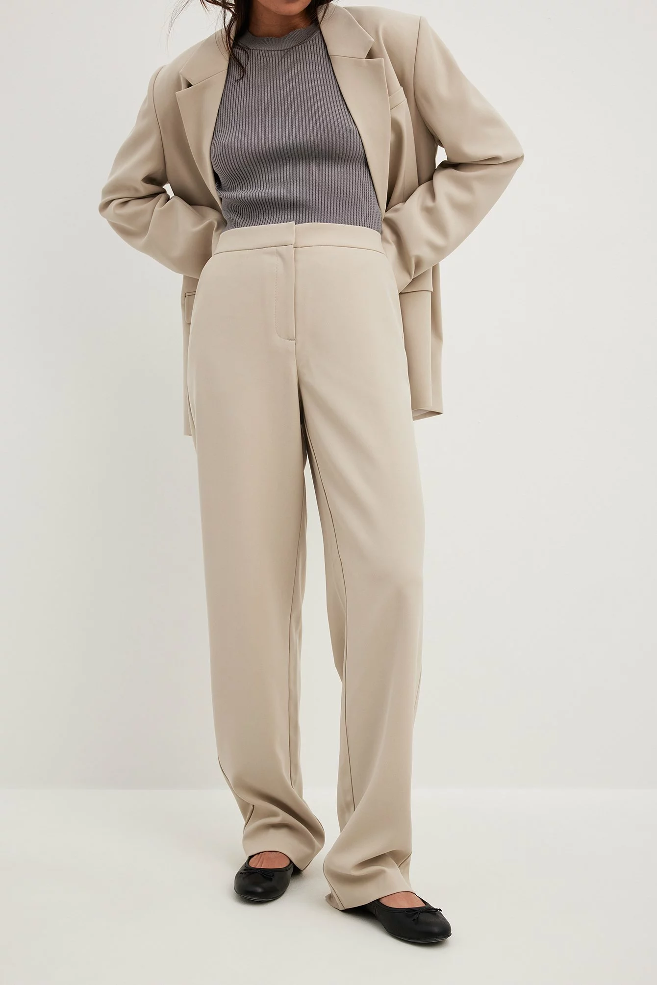 NA-KD Trend Regular Wide Leg Suit Pants - Image 15