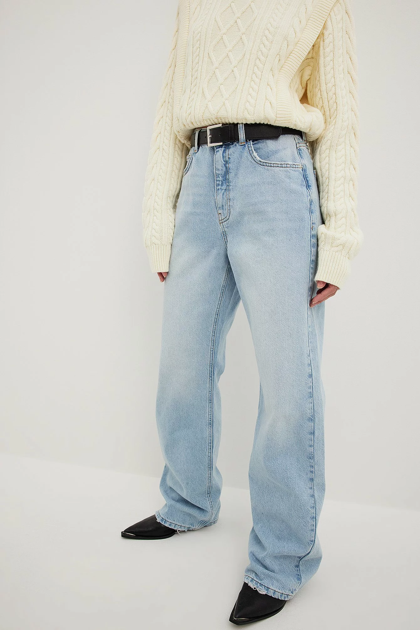 NA-KD Trend Relaxed Full Length Jeans - Image 10