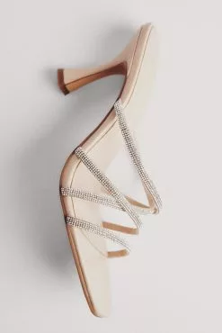 NA-KD Shoes Rhinestone Strappy Mules