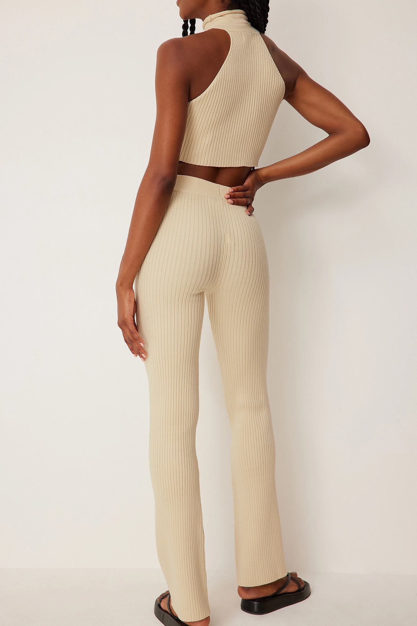 Handpicked X NA-KD Ribbed Pants - Image 2