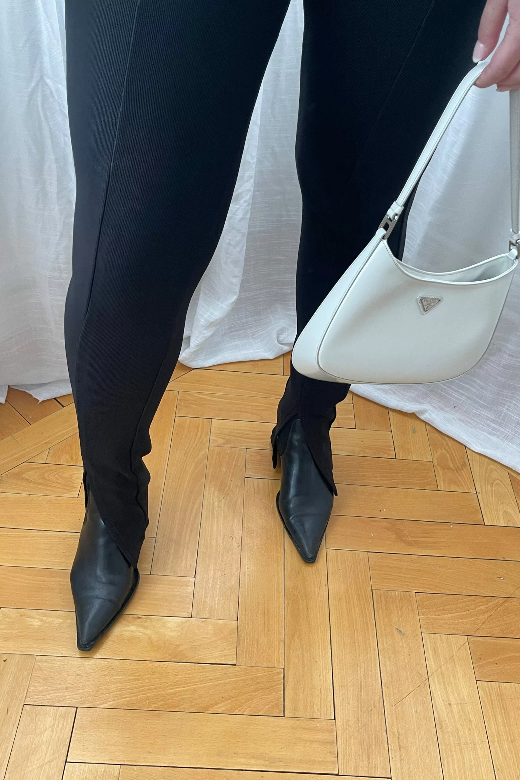 NA-KD Ribbed Slit Trousers - Image 3