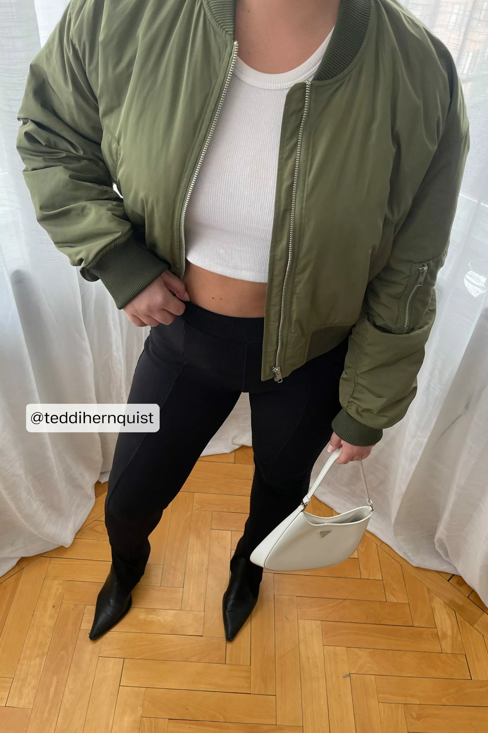 NA-KD Ribbed Slit Trousers