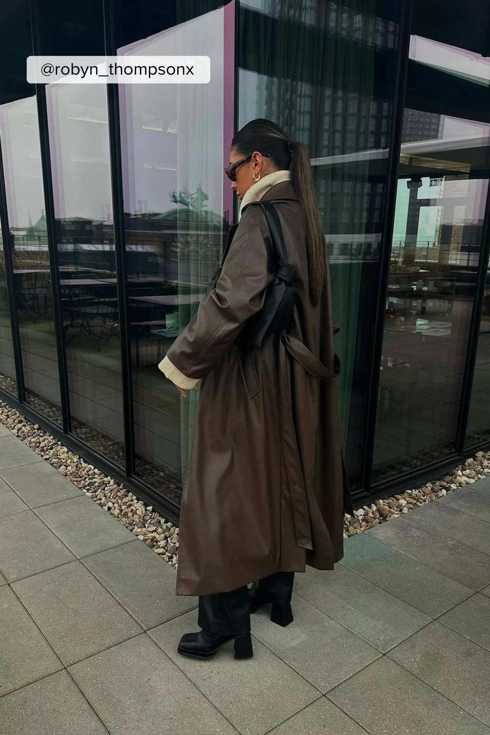 NA-KD Trend Oversized PU Trench Coat - Image 27