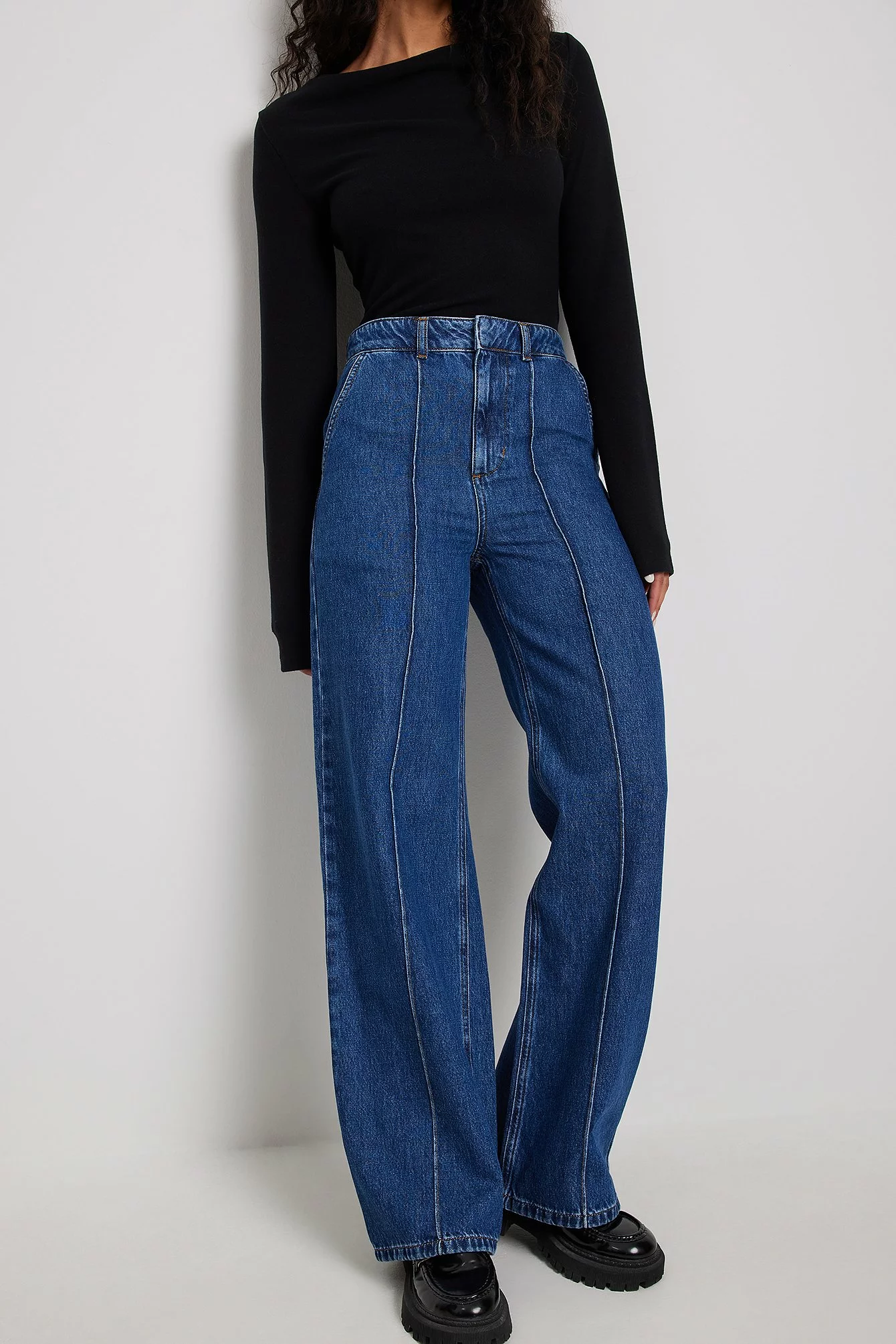 Georgina Lennon X NA-KD Seam Detail Denim - Image 5