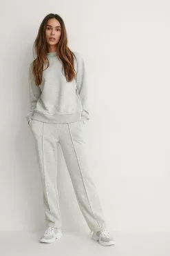 NA-KD Basic Seam Detail Sweatpants