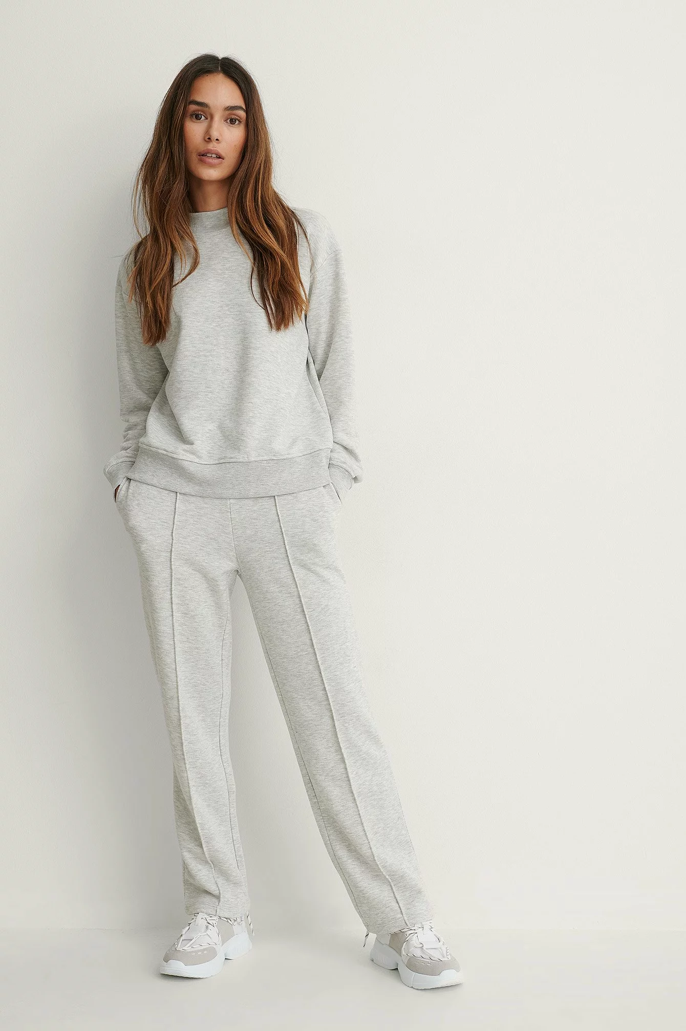 NA-KD Basic Seam Detail Sweatpants