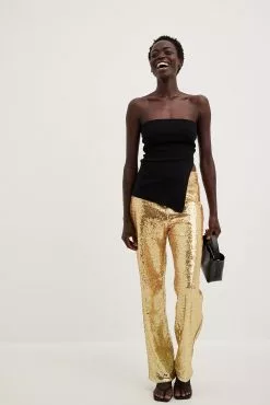 NA-KD Party Shimmering Sequin Trousers