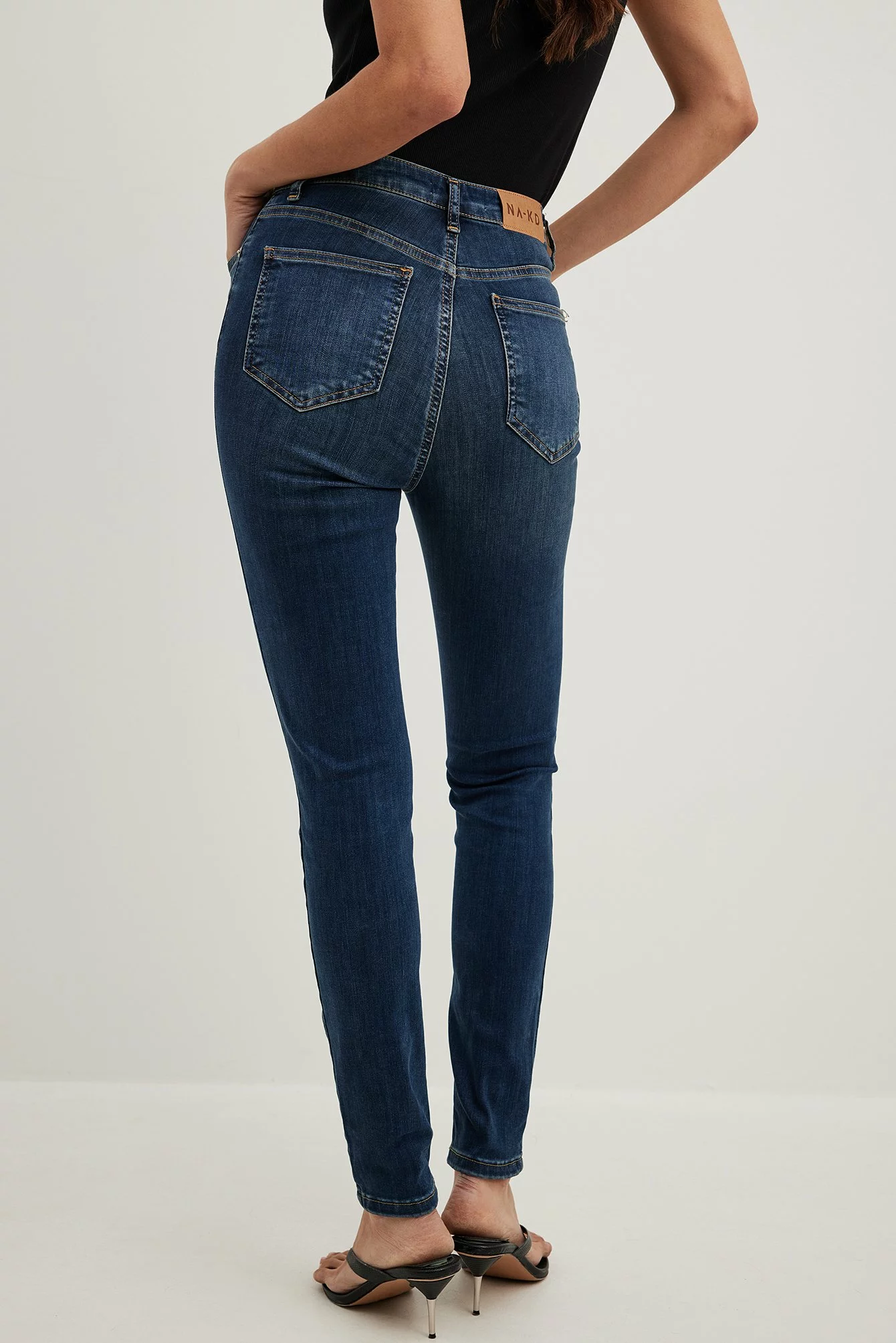 NA-KD Skinny High Waist Stretch Jeans - Image 17