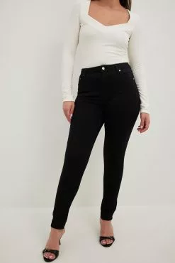 NA-KD Skinny High Waist Stretch Jeans