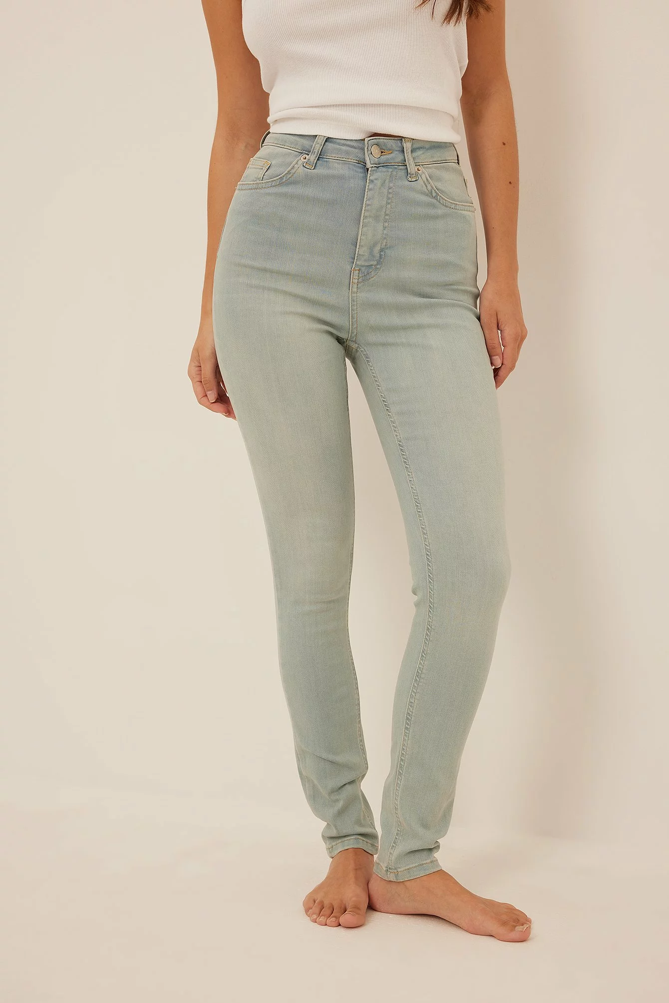 NA-KD Skinny High Waist Stretch Jeans - Image 15
