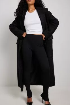 NA-KD Slit Detail Jersey Trousers